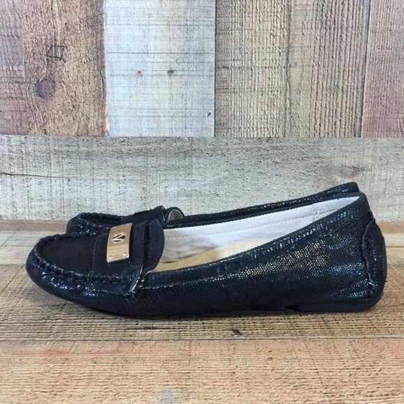 Vionic Black‎ Sydney Driver Moccasin Flats Womens 7.5 Slip On Loafer Shoes - Picture 8 of 14